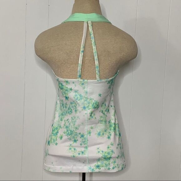 Lululemon Tank Top Open Soul Frangipani Mint Green Size 6 Workout Yoga Gym - Picture 5 of 8